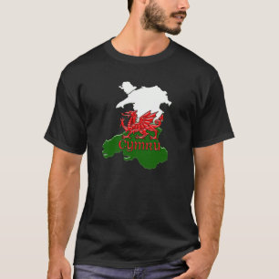 Camiseta País de Gales grabado en relieve St David