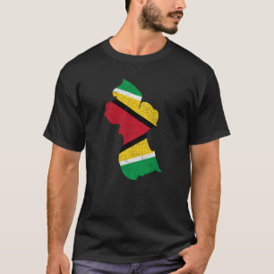 Camiseta País de Guyana con la bandera guyanesa