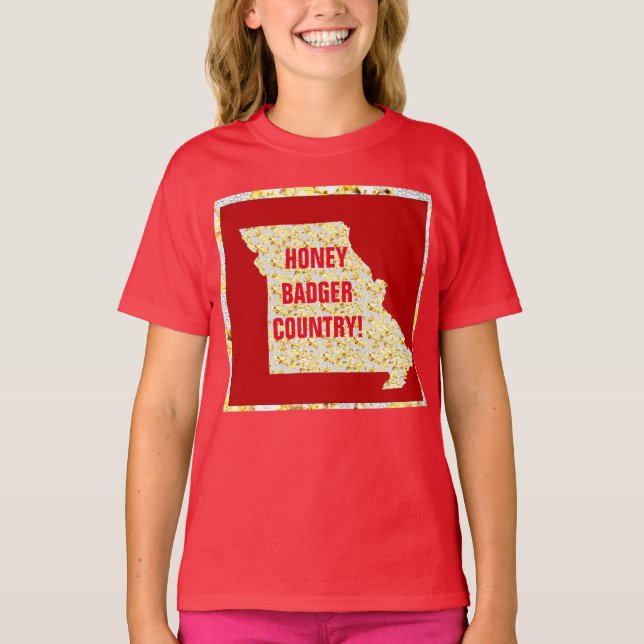 CAMISETA PAÍS DE HONEY BADGER (Anverso)
