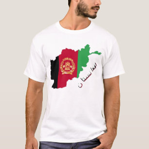 Camiseta País de la bandera de Afganistán
