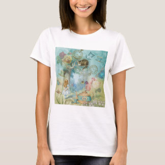 Camiseta País De Las Maravillas - Collage De Alicia En El P