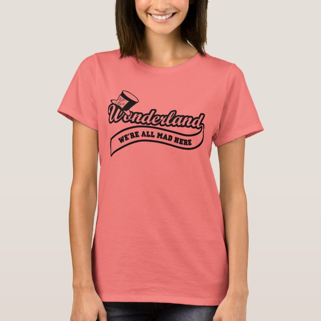 Camiseta País de las maravillas del equipo:  Sombrerero (Anverso)
