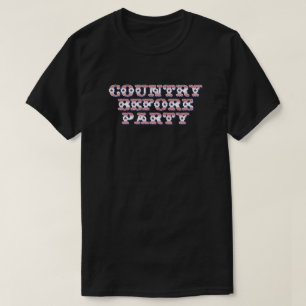 Camiseta País de los Estados Unidos antes que Fiesta