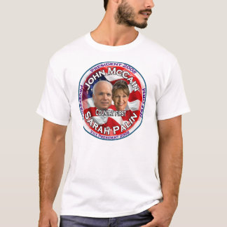 Camiseta País de McCain Palin primero