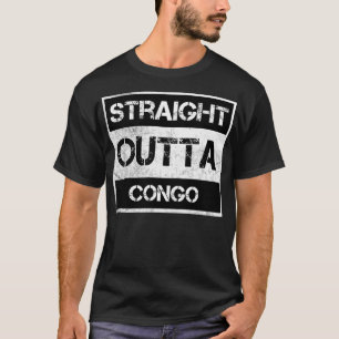Camiseta País de origen viajero directo fuera del Congo Exp
