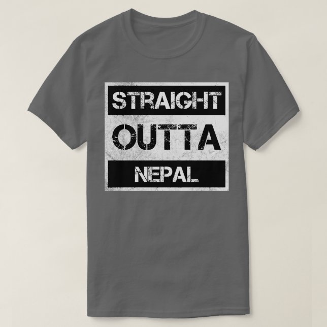 Camiseta País de origen viajero extranjero de Nepal extranj (Diseño del anverso)