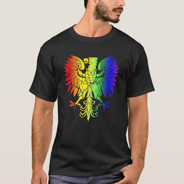 Camiseta País de Polonia Orgullo Gay Águila Orgullo Gay Pol (Anverso)