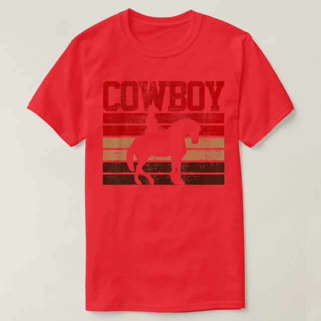 Camiseta País de regalo de caballos de Rodeo de Vaquero (Diseño del anverso)