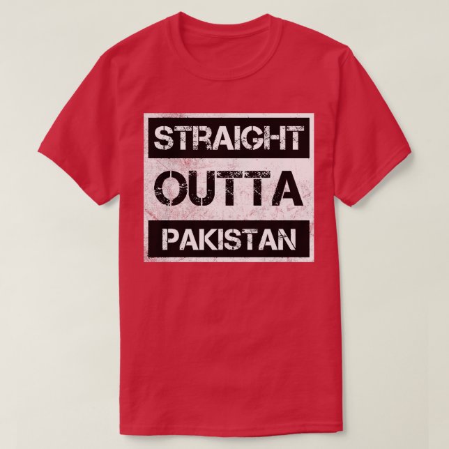 Camiseta País de visita directo fuera de Pakistán (Diseño del anverso)
