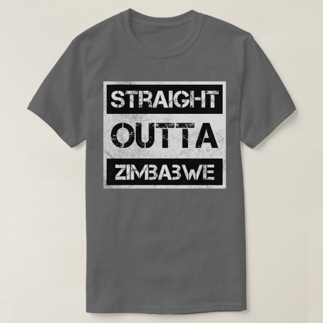 Camiseta País de visita directo fuera de Zimbabue (Diseño del anverso)