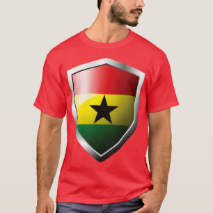 Camiseta País fuerte con bandera de Ghana