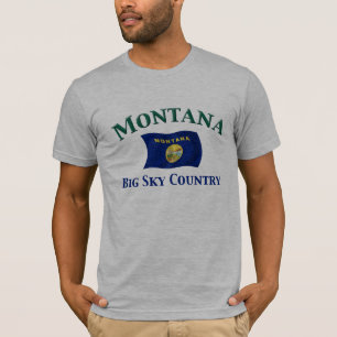 Camiseta País grande del cielo de Montana