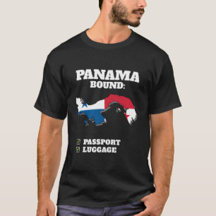 Camiseta País lindante de Panamá Viaje Bandera Panameña Via