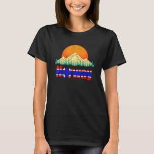 Camiseta País nórdico Bandera noruega Monta el Amanecer Ni