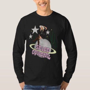 Camiseta País Occidental Texas Cactus Rodeo Espacio Chica d