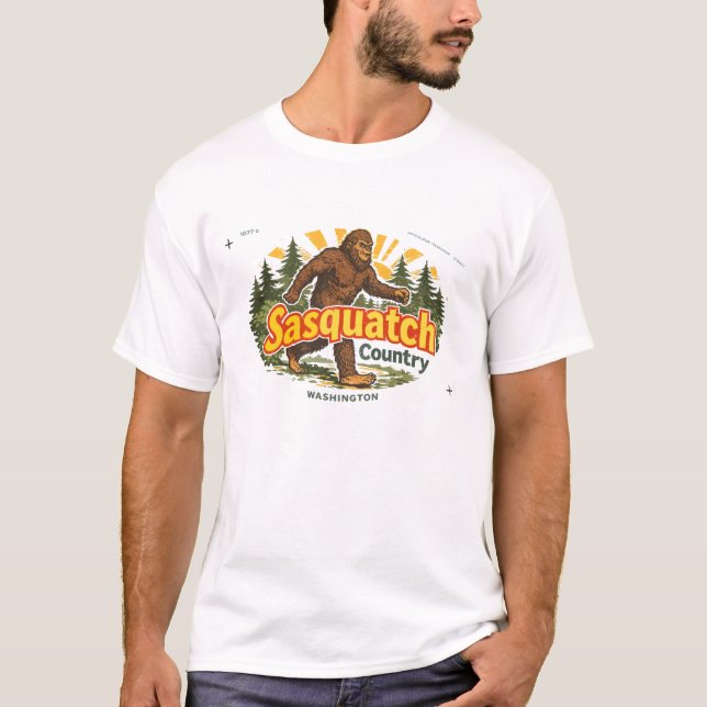 Camiseta País Sasquatch Washington (Anverso)