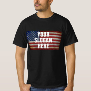 CAMISETA PAÍS SLOGAN PERSONALIZADO DICIENDO BANDERA PERSONA