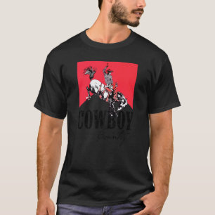 Camiseta País Vaquero Retro Caballo de Caballo del País Occ