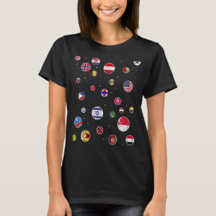 Camiseta País Viajero Banderas De País Viajero World Fl