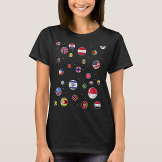Camiseta País Viajero Banderas De País Viajero World Fl