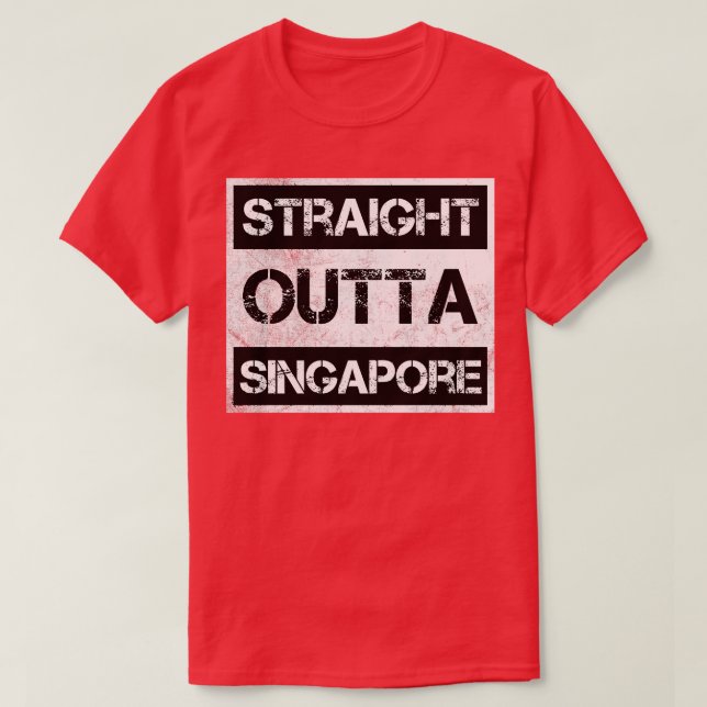 Camiseta País viajero directo fuera de Singapur (Diseño del anverso)