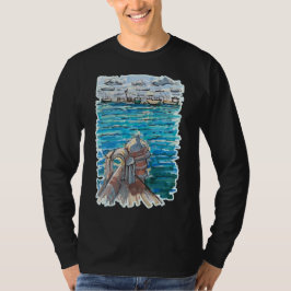 Camiseta Paisaje acuático sereno en San Juan de Ulua, Verac