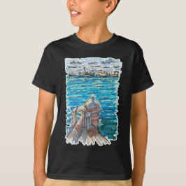 Camiseta Paisaje acuático sereno en San Juan de Ulua, Verac
