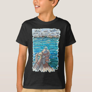 Camiseta Paisaje acuático sereno en San Juan de Ulua, Verac