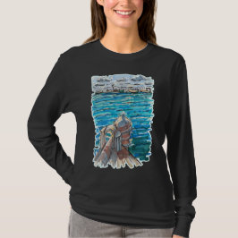 Camiseta Paisaje acuático sereno en San Juan de Ulua, Verac