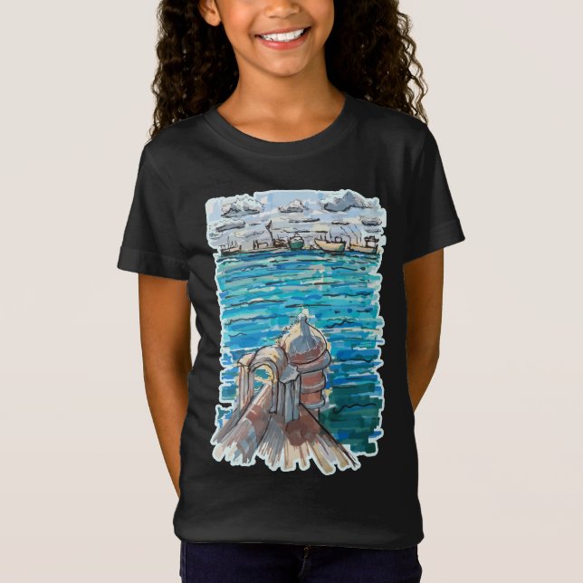 Camiseta Paisaje acuático sereno en San Juan de Ulua, Verac (Anverso)