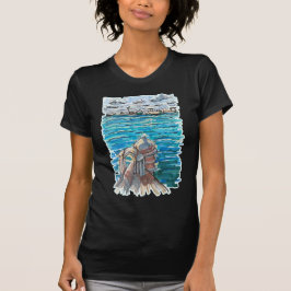 Camiseta Paisaje acuático sereno en San Juan de Ulua, Verac
