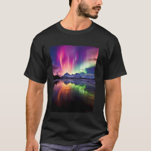 Camiseta Paisaje Alaska Aurora Borealis Luz Norte V