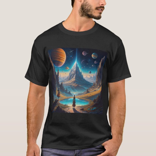 Camiseta Paisaje alienígena (Anverso)