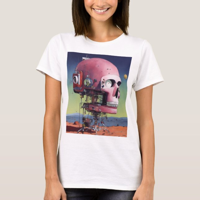 Camiseta Paisaje androideo paranoico (Anverso)
