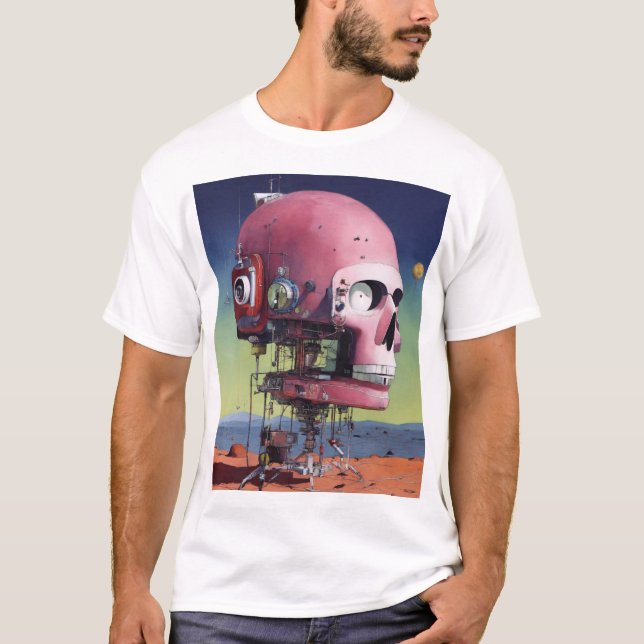 Camiseta Paisaje androideo paranoico (Anverso)