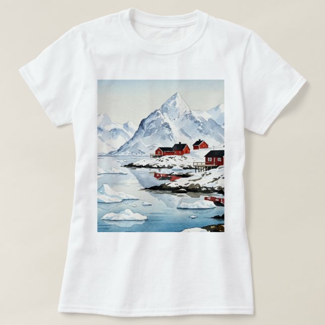 Camiseta Paisaje ártico (Diseño del anverso)