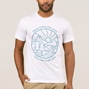 Camiseta Paisaje azul de las avenidas de piedad