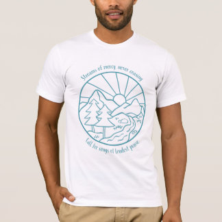 Camiseta Paisaje azul de las avenidas de piedad