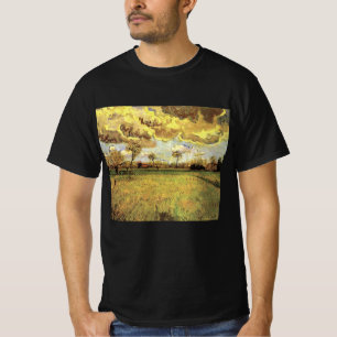 Camiseta Paisaje bajo cielo tormentoso por Vincent van Gogh