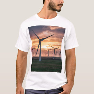 Camiseta Paisaje barrido por el viento: belleza de la energ
