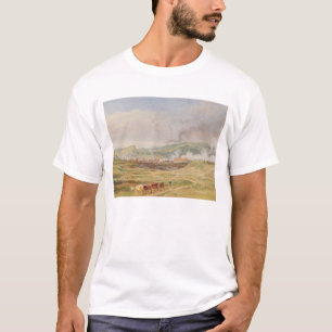 Camiseta Paisaje cerca de Swansea, el Sur de Gales (aceite