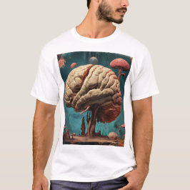Camiseta Paisaje cerebral surrealista