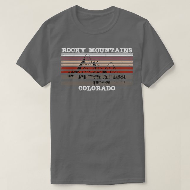 Camiseta Paisaje Colorado en Montañas Rocosas (Diseño del anverso)
