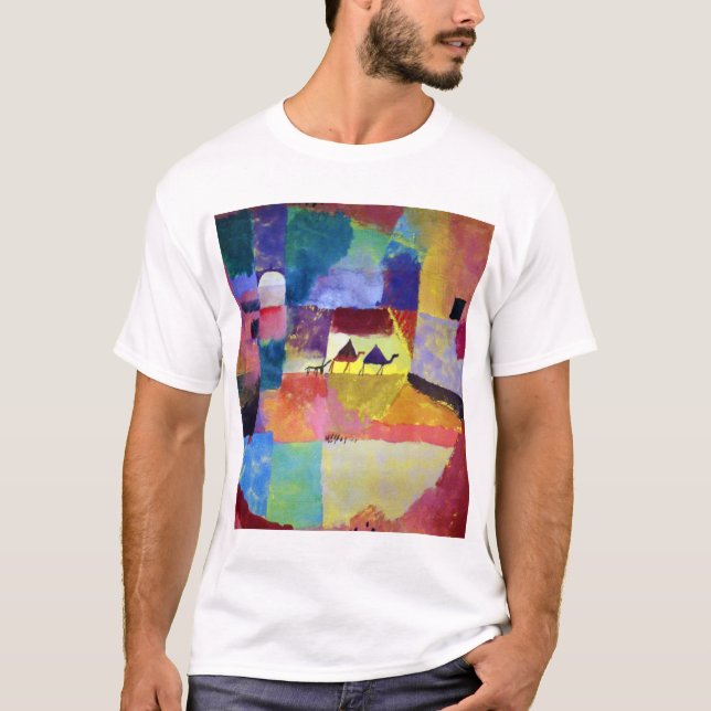 Camiseta Paisaje con camellos, Paul Klee (Anverso)