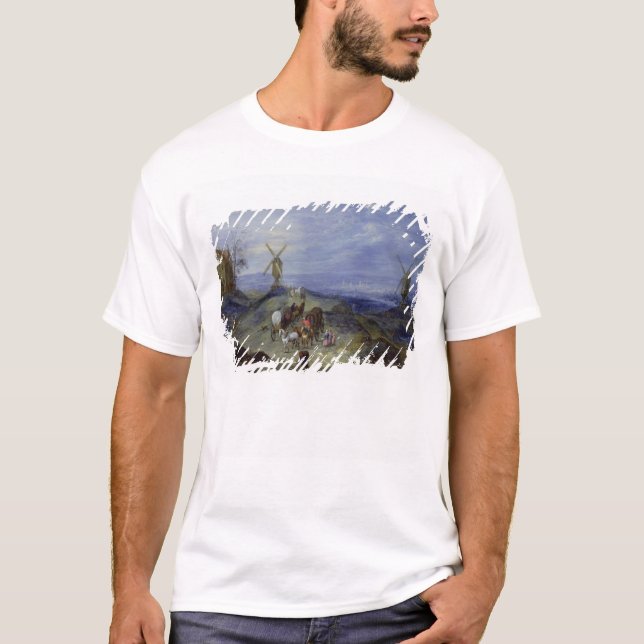Camiseta Paisaje con dos molinoes de viento, 1612 (Anverso)