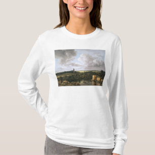 Camiseta Paisaje con el castillo y la iglesia arruinados