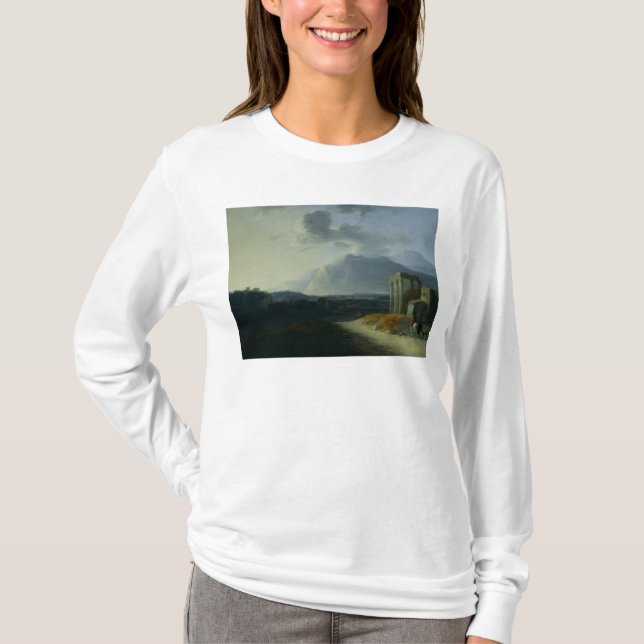 Camiseta Paisaje con el soporte Stromboli (Anverso)
