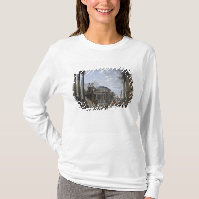 Camiseta Paisaje con las ruinas romanas (Anverso)