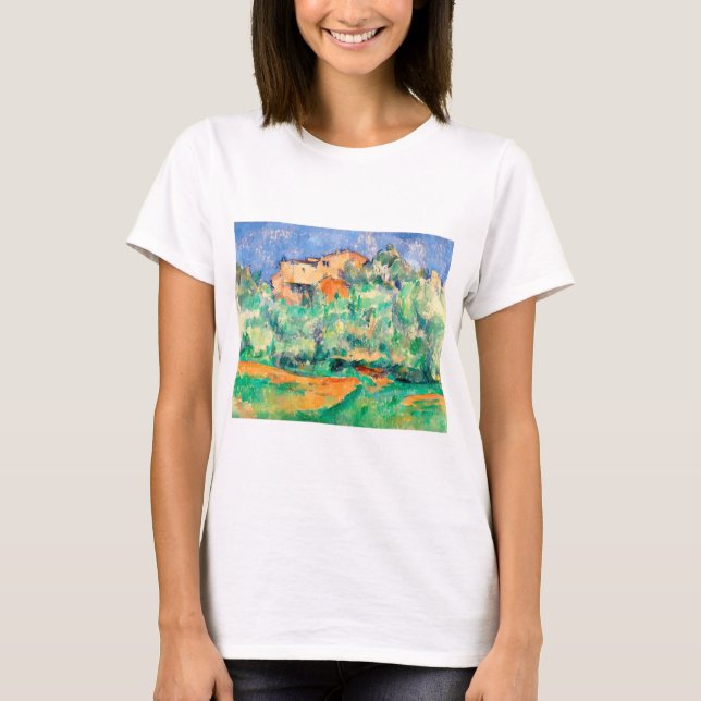 Camiseta Paisaje con una casa, Cezanne (Anverso)