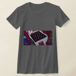 Camiseta Paisaje conceptual abstracto de tablero de ajedrez